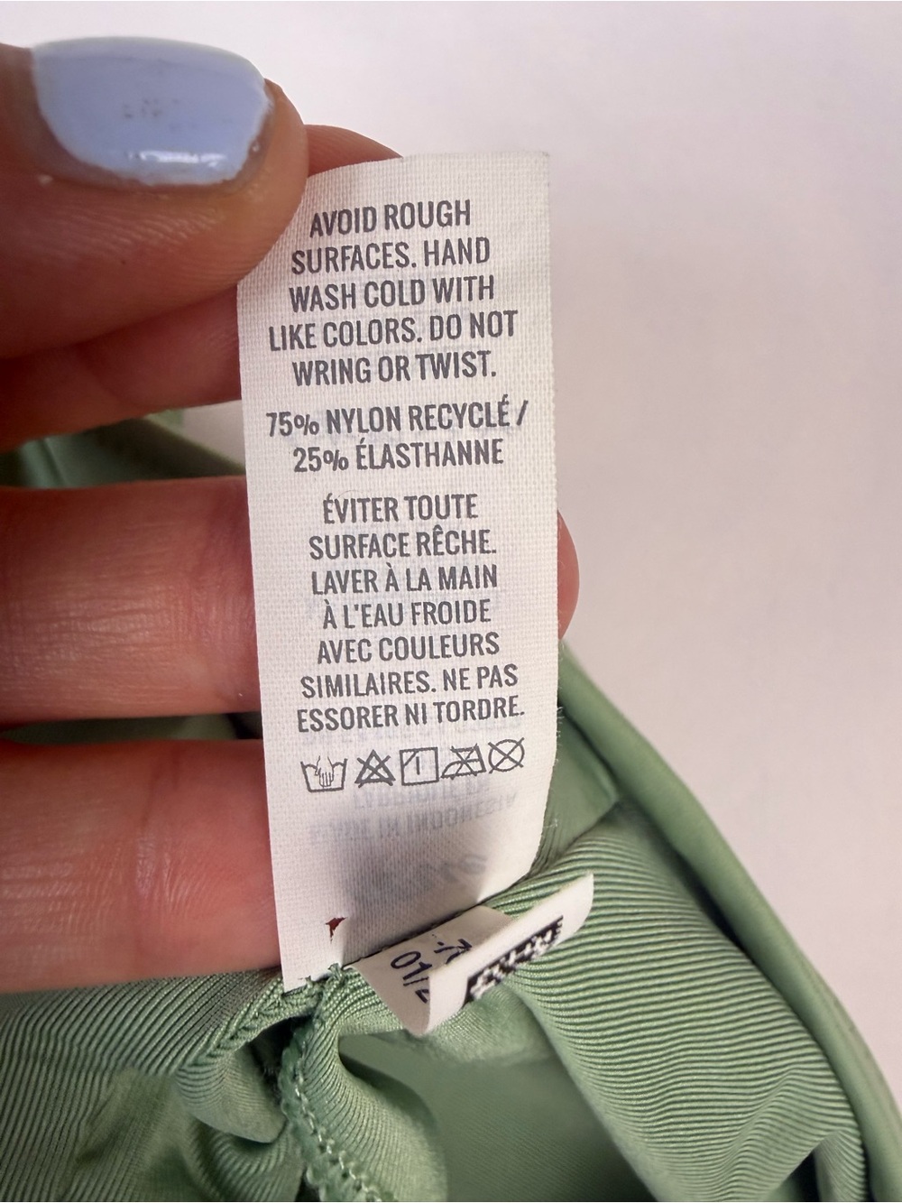 Aerie Ribbed Sage Green High Cut Cheeky Bikini Set Scoop Top Mixed Sizes M/L - Picture 8 of 12